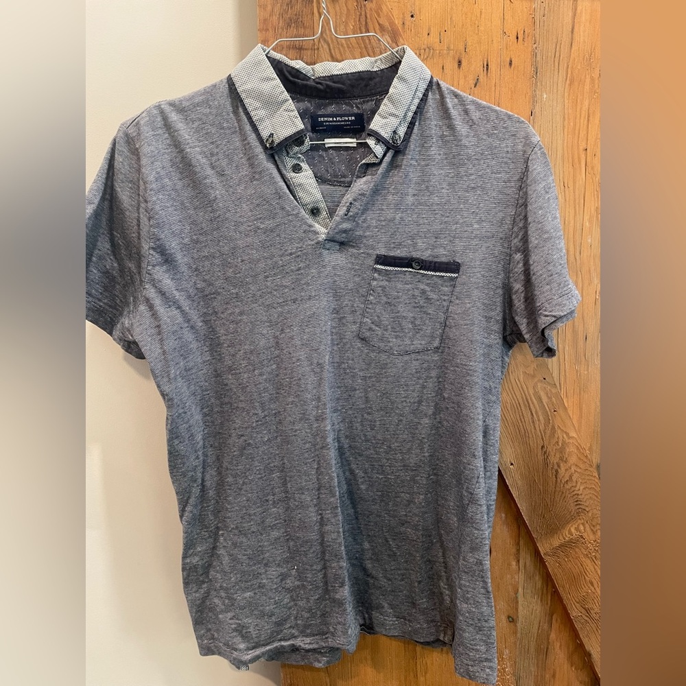 Men's Gray Casual Shirt